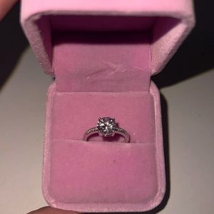 S925 moissanite diamond ring size 6